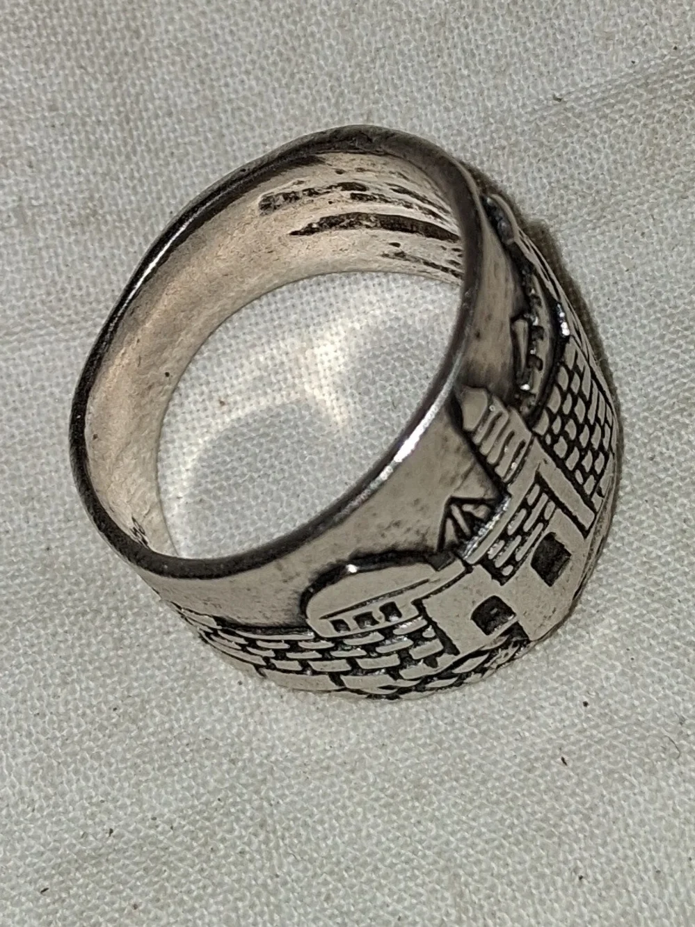 Sterling Silver Passage to Isreal the Walls of Jericoh s7 Ring - 925 Silver